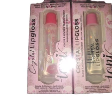 New 2 Pack IONI Crystal Lip Gloss CLEAR High Shine Mirrored Look  Glossy Glassy