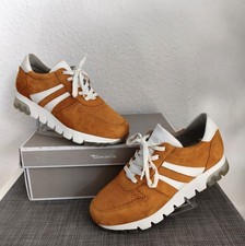 Tamaris Sneaker 38 orange Leder Turnschuh Pla...