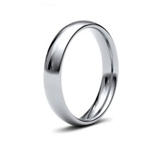 925 Sterling Silver Plain Wedding Band – Comfort Court Ring 4mm 5mm 6mm