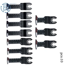 Bi-Metal Japanese Tooth Extra Long Multitool Universal Blades Kits 10Pack