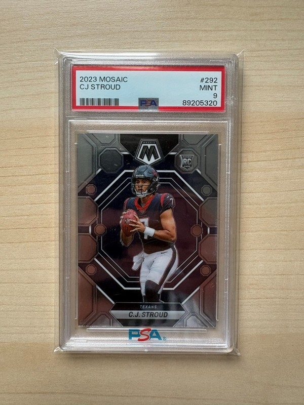 2023 Panini Mosaic CJ Stroud rookie PSA 9 Houston Texans