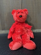 2001 Ty Beanie Buddy - Sizzle The Bear 14" Stuffed Plush Toy Lightly Used