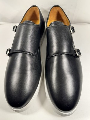 MAGNANNI Lobo Black Nappa Dbl Monk Strap 26123 Men display picture 3