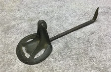 VTG. COAL MINERS COPPER TOMMY STICK CANDLE HOLDER