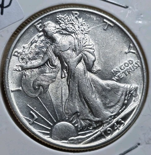 Choice BU 1943 P Walking Liberty Half Dollar
