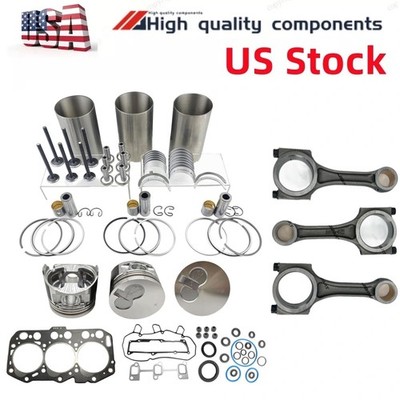 3TNV80 3TNV80F Rebuild Kit+rod for Yanmar Engine John Deere 2025R tractor