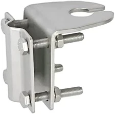 Truck Antenna Mirror Mount Bracket Stainless Steel Mast Clamp