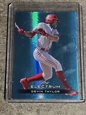 2024 Leaf Electrum Devin Taylor Blue Short Print A’s RC /25
