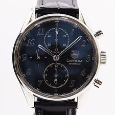 Tag Heuer Carrera Automatic Chronograph Navy Dial Mens Watch
