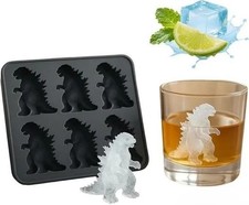 Silicone Dinosaur Ice Cube Tray (6-Cavity Lar...