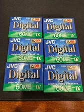 JVC Mini DV Digital Video Cassette 60ME DVM60 New - Sealed - Lot of 6