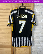 CHIESA #7 JUVENTUS JERSEY HOME FOOTBALL SOCCER SHIRT ADIDAS TRIKOT MENS sz M