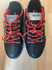 Thestron Drive Force Golf Shoes, Black/Red size UK 8.5