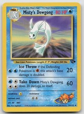 Misty's Dewgong 54/132 Uncommon Gym Challenge Pokemon Unlimited MP on eBay