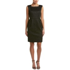 Ellen Tracy Jacquard Little Black Dress, Sz 4