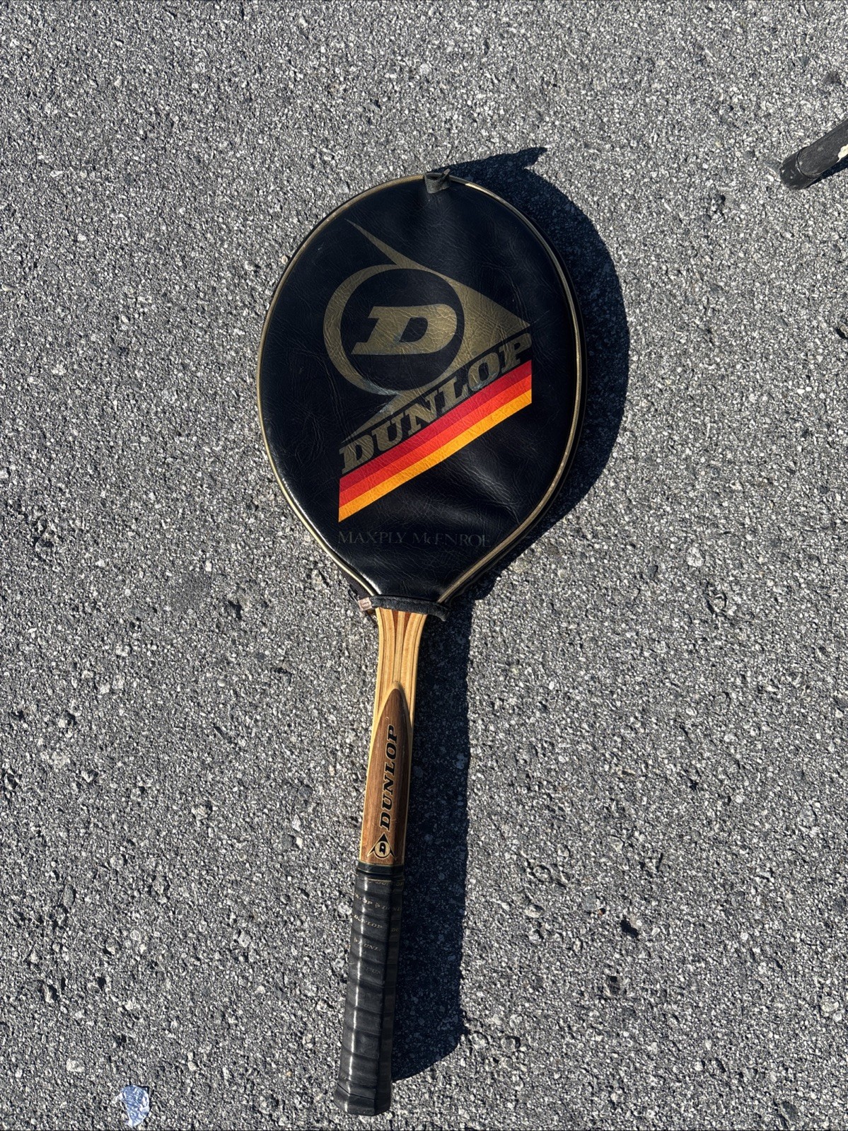 Vintage Maxply Dunlop Fort Wooden Tennis Racquet England Lig