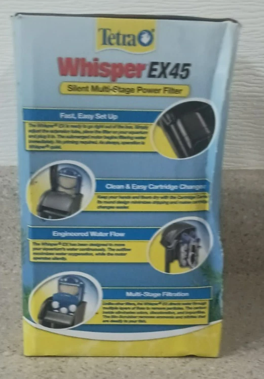 Tetra Wisper EX45 Silent Multi-Stage Power Filter For Large Cartridges 30-45 Gal - Image 4 of 4