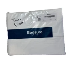 Bedsure White Twin Size Duvet Set - NEW