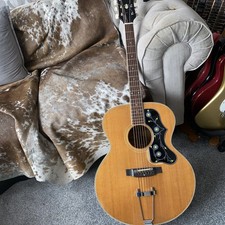 Vintage ANTORIA 757 Folk Guitar Jumbo 1970 Sunburst Oasis Wonderwall Video Model