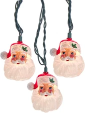 UL 10-Light Santa Head Light Set