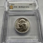 1954 Washington Quarter -Brilliant Uncirculated  Lustrous