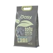 Oasy lettiera vegetale tofu e carboni attivi 6L
