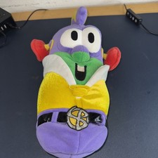 Veggie Tales Larry Boy / Cucumber Reversible Plush 13" Talking Fisher Price 2000