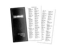 Original DeLorean DMC Dealer Listing booklet