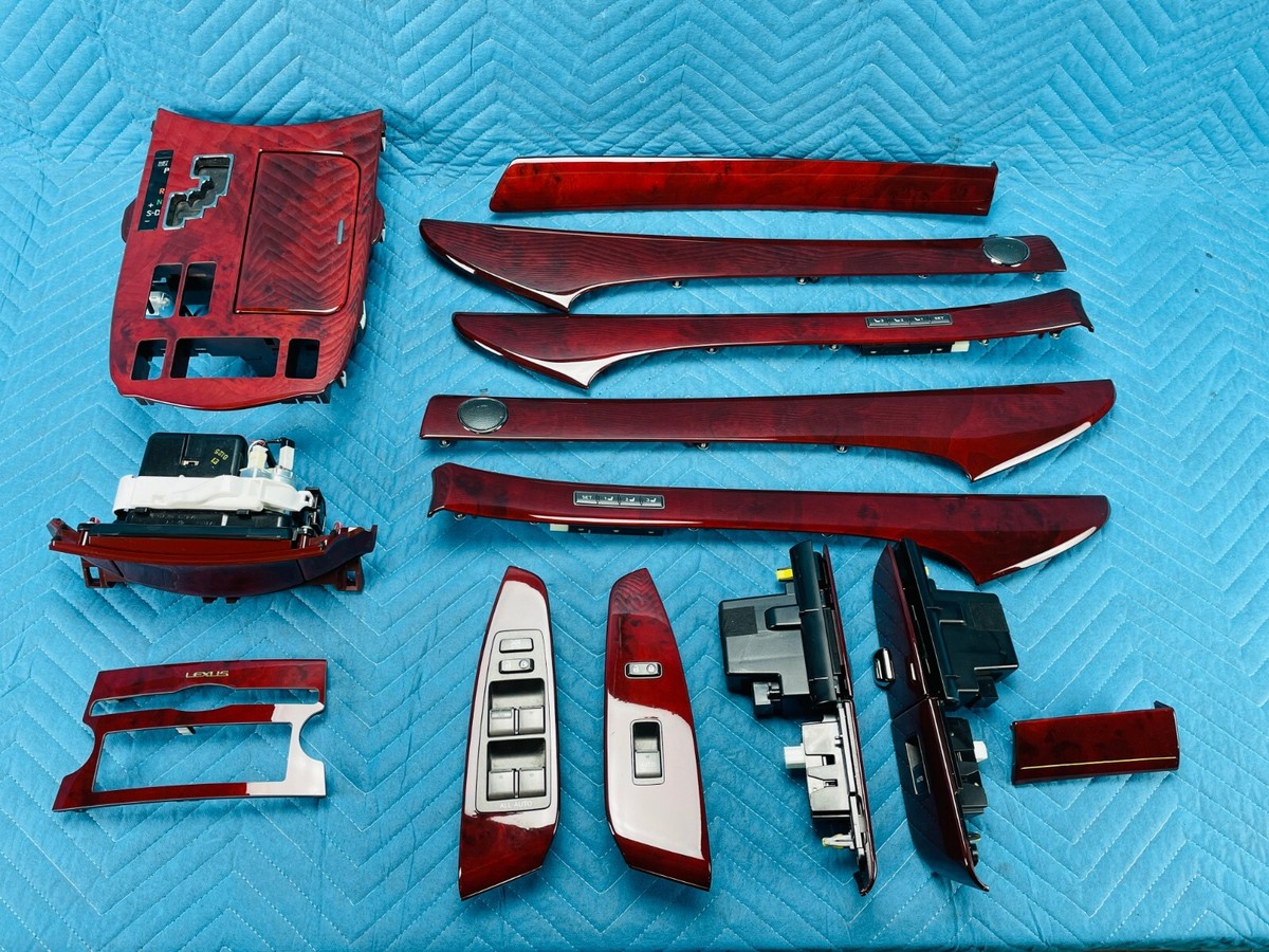 Lexus LS460 Door Console Interior Trim Panels Wood Full Set 2007