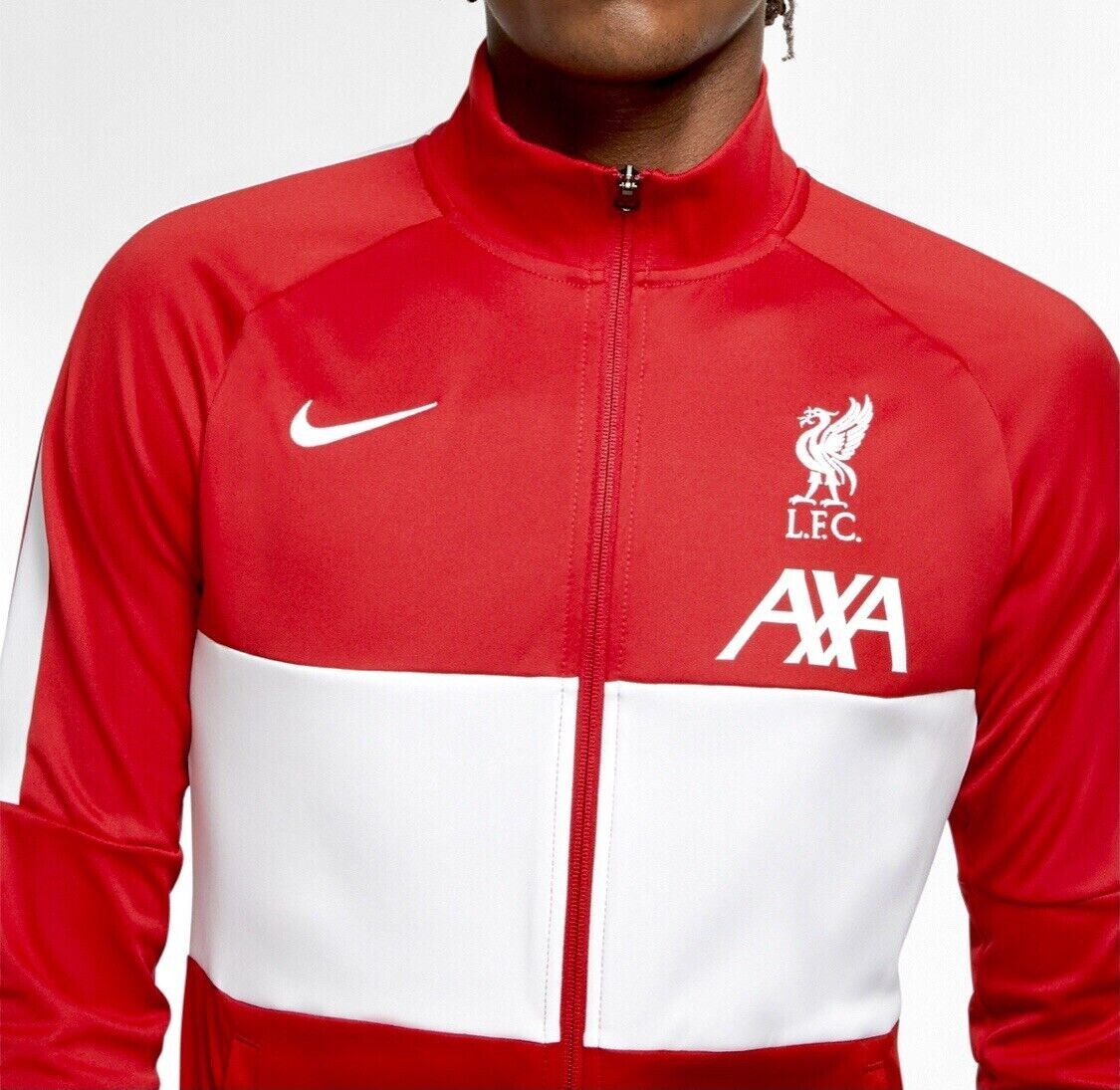 Nike Liverpool Anthem AXA Warmup Track Jacket Red Soccer Mens