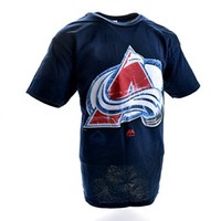 Majestic Youth Colorado Avalanche Quickness T-Shirt Navy - Medium
