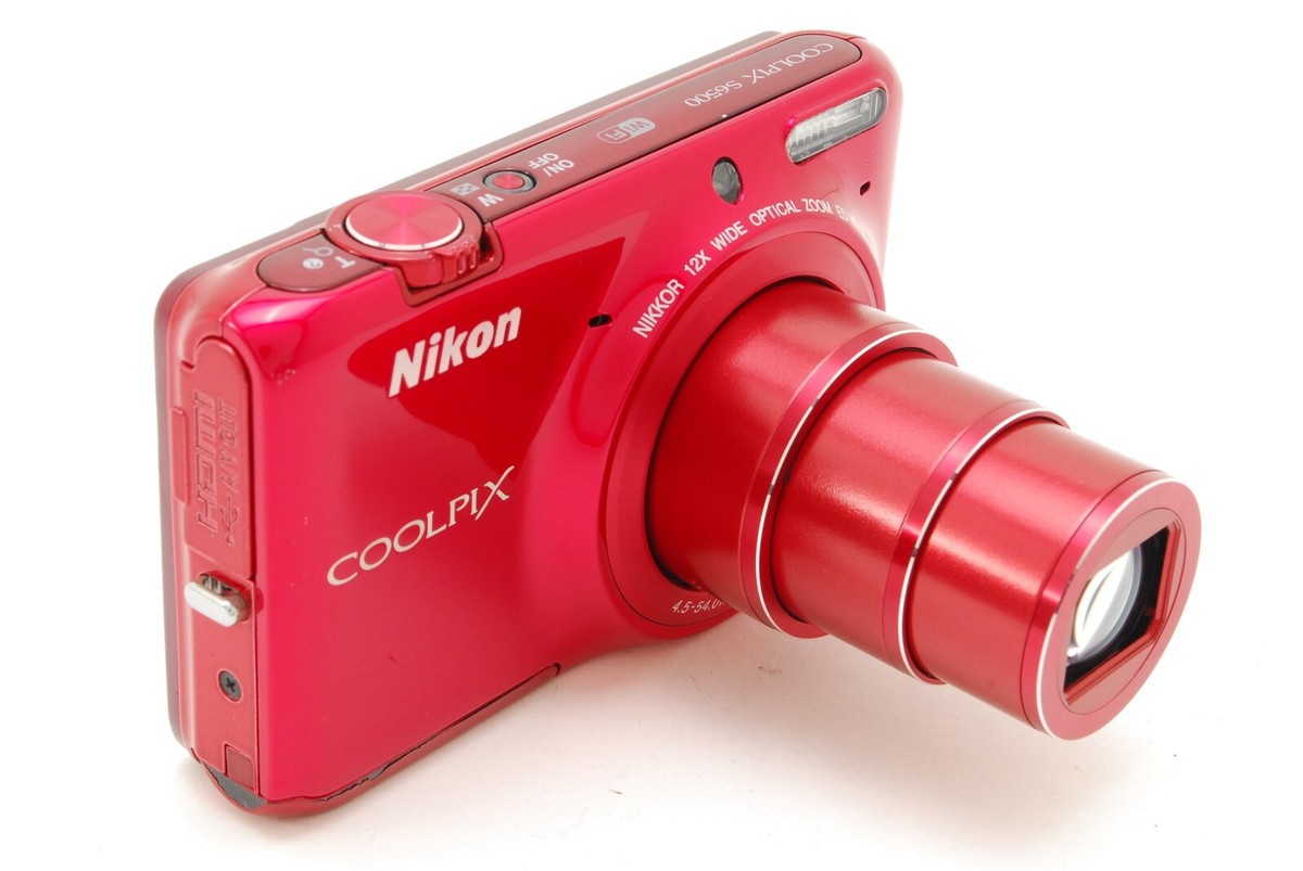 Nikon COOLPIX S6500 16.0MP Digital Camera 12x Zoom Red English w