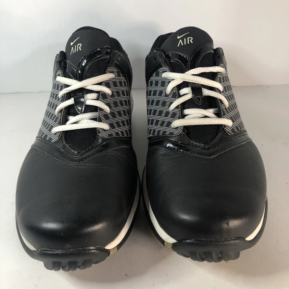 Nike Womens 8.5Golf Shoes Air Embellish Saddle 2010 Oxford Soft Spike 418379-010 - Image 3 of 4