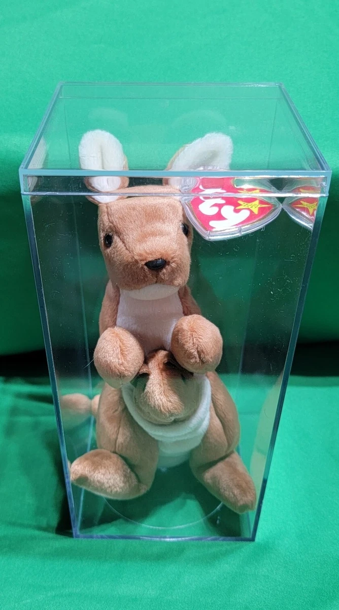 Ty Beanie Baby 1996 Pouch Kangaroo RARE with TAG ERRORS w CASE