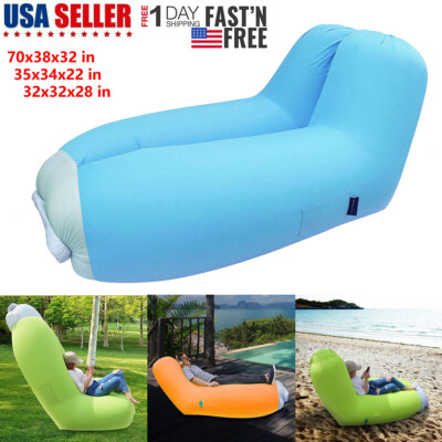 Lightweight Inflatable Air Seat Chair Bag Lounge Chair Sofa Bed Camping  Hiking