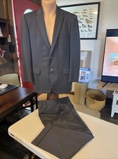 1950S Union Made Gray Bespoke Wool 2-piece Suit 40 Waist 33 Pacific Mills Hawaii