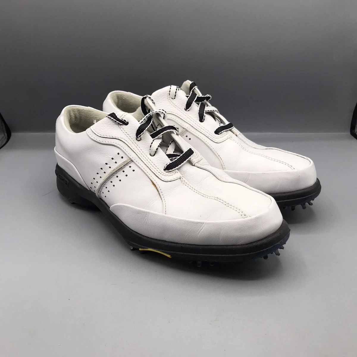 FootJoy Womens eComfort Golf Shoes White Leather 98675 Soft Spike