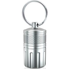 Pill Crusher  Pill Cases Medicine to Fine Powder Stainless Steel Keychain