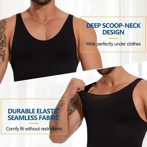 Men's Full Body Shapewear Slimming Bodysuit Hip Enhancer Belly Control Underwear - Picture 4 of 16