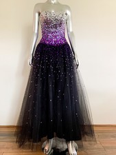 Mori Lee by Madeline Gardner Dress Women’s XS Black Purple Sequin Fairy Costume