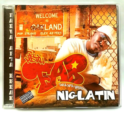 (CD) Mistah F.A.B.   Nig-Latin, US OG Press, SHH 17, Album, Near Mint, Rare.