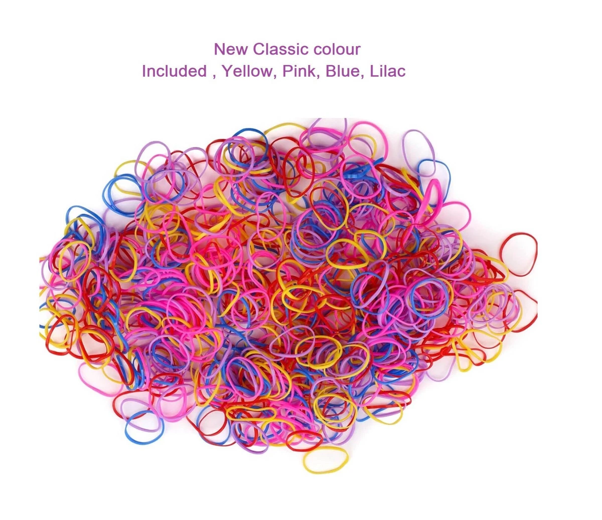 Coloured Rubber Bands in Girls' Hair Accessories for sale | eBay UK