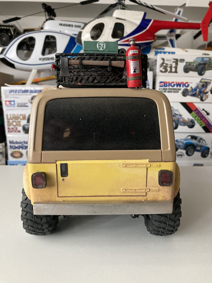 Tamiya 1/10 RC Jeep Wrangler full Options Complet Run With Tamiya 1/10 RC Jeep Wrangler full Options Complet Run With