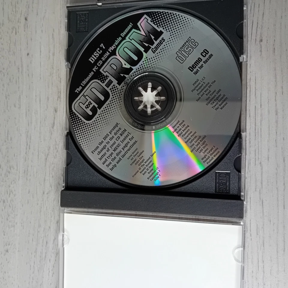 CD ROM GAMES DISC 7 DEMO PC CD ROM GAME - RARE RETRO VINTAGE GAMING - Image 2 of 4