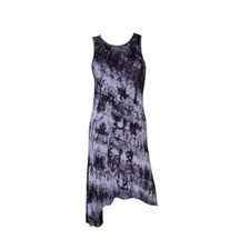 vintage grunge asymmetrical midi dress