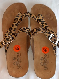yokono leopard sandals