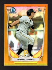 2014 BOWMAN CHROME GOLD REFRACTOR CDP118 TAYLOR GUSHUE RC 35/50 PIRATES