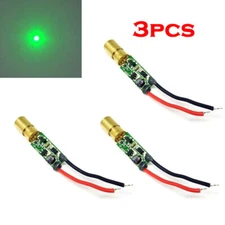 3Pcs Mini Green Laser Light 515nm 520nm 5mw Green Laser Diode Dot Module USA