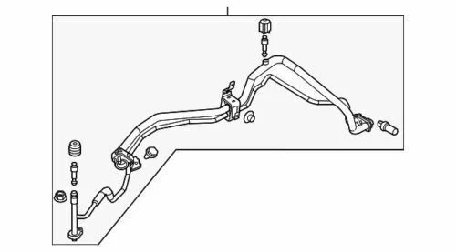 Línea de líquido de refrigerante de A/C delantera para Ford Focus 2012-2013 (N/P AV6Z-19A834-V)