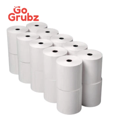 TILL ROLLS GLOBAL 80 x 80mm thermal till rolls extra paper 20 rolls (20 rolls in a box)